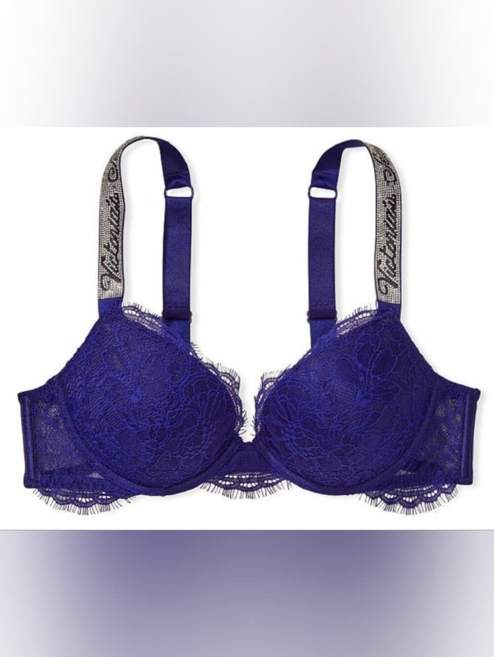34D3 Victoria's Secret Shine Strap Lace PushUp Bra